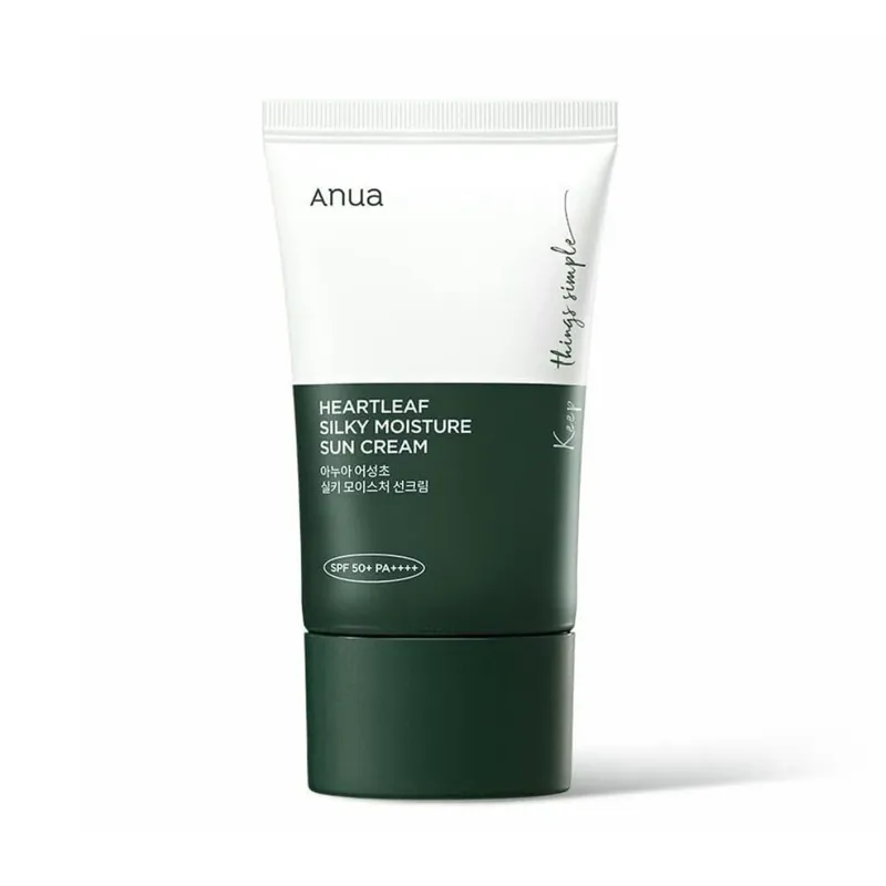 Pikatoimitus ANUA Heartleaf Silky Moisture Sun Cream aurinkovoide