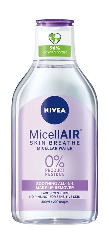 NIVEA 400ml Daily Essentials Sensitive Micellar Water -puhdistusvesi h Vain Tänään