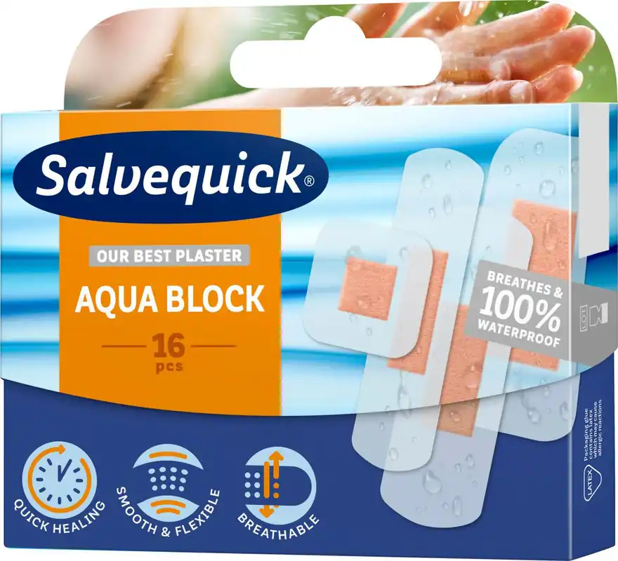 Aqua Block laastari 16kpl Uusi Malli