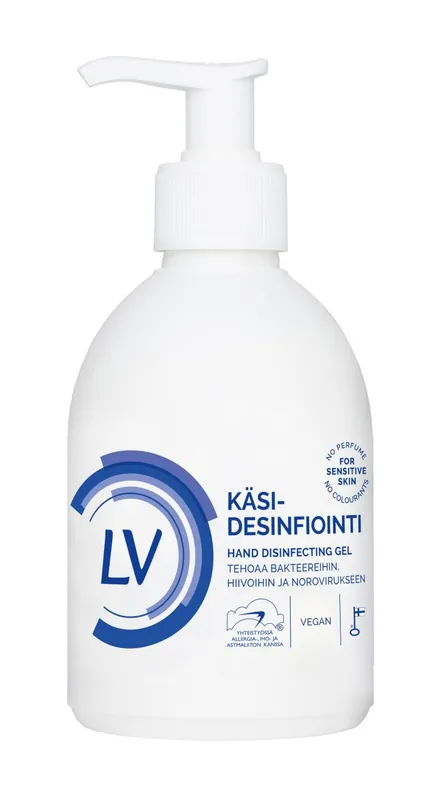 Alennettu Hinta LV 300ml Käsidesinfiointi geeli EN 14476 Noro