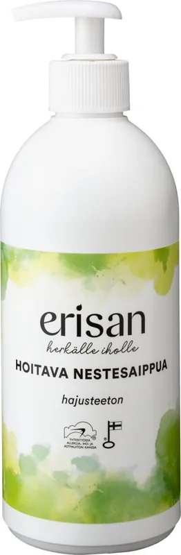 Erisan Hajusteeton Hoitava Nestesaippua 500ml Lähetetään Heti