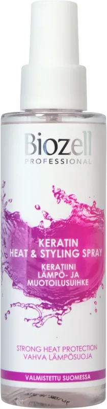 Biozell Professional Keratiini Lämpö- ja muotoilusuihke 150ml Eniten Myyty