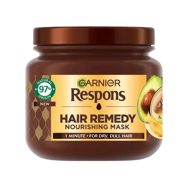 Ilmainen Palautus Garnier Respons Avocado Oil & Shea Butter hiusnaamio erittäin kuiville hiuksille 340 ml