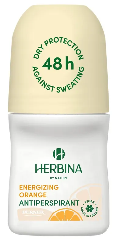 Herbina 50ml antiperspirantti roll-on Energizing Orange Eniten Myyty