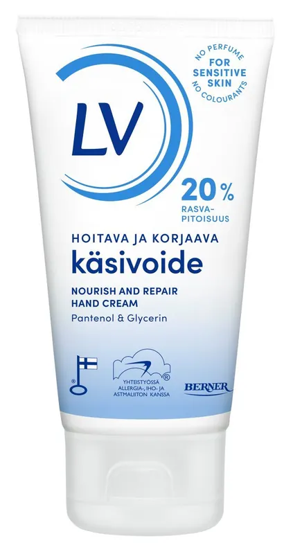 LV 75 ml Hoitava ja korjaava käsivoide Ajankohtainen