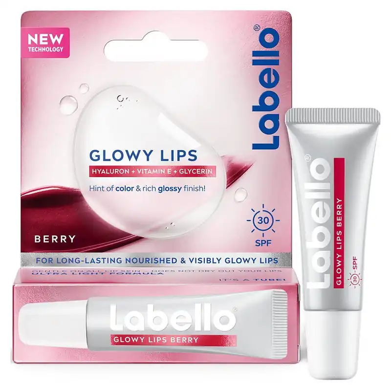 Rajoitettu Tarjous Labello 10ml Glowy Lips Berry SK30 -huulivoide